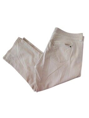 Levi Strauss Cotton Oatmeal Stretch Denim Pedal Pusher Jeans Size 12 Missed